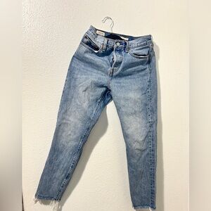 Levi’s Premium Pants Women 27 Blue Denim Light Wash Jeans Wedgie Button Fly